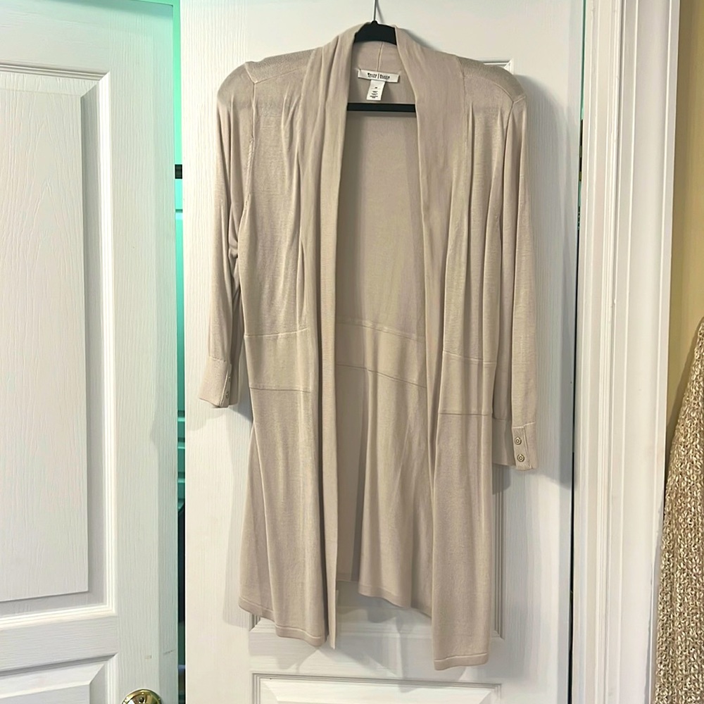 3/4 sleeve White House black market cardigan long